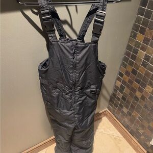 Kids Black One Piece Snowsuit